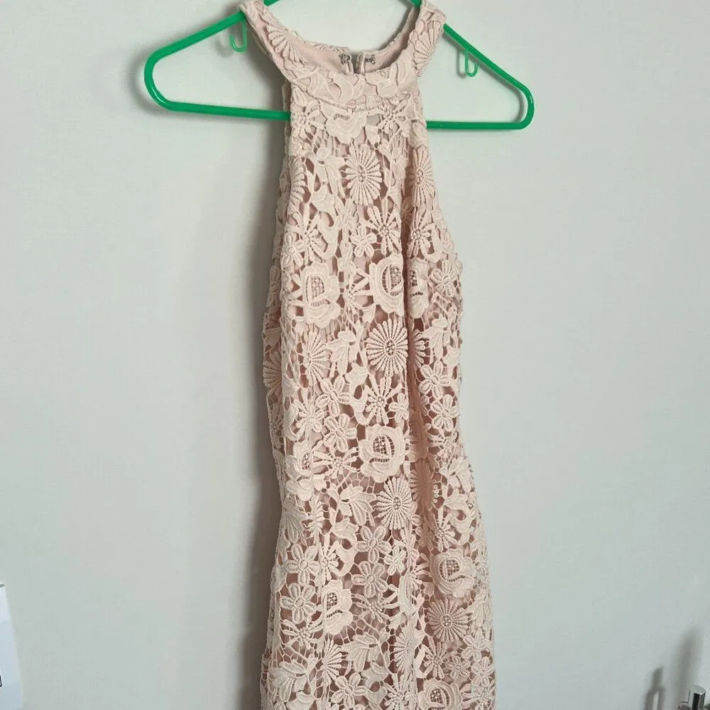Lulu’s Love Poem Blush Pink Lace Mini Dress Size‎ S - Image 5