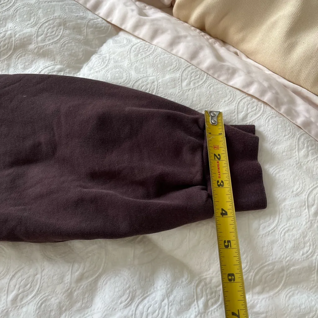 Women's Brown cropped long sleeve shirt size small - Image 6