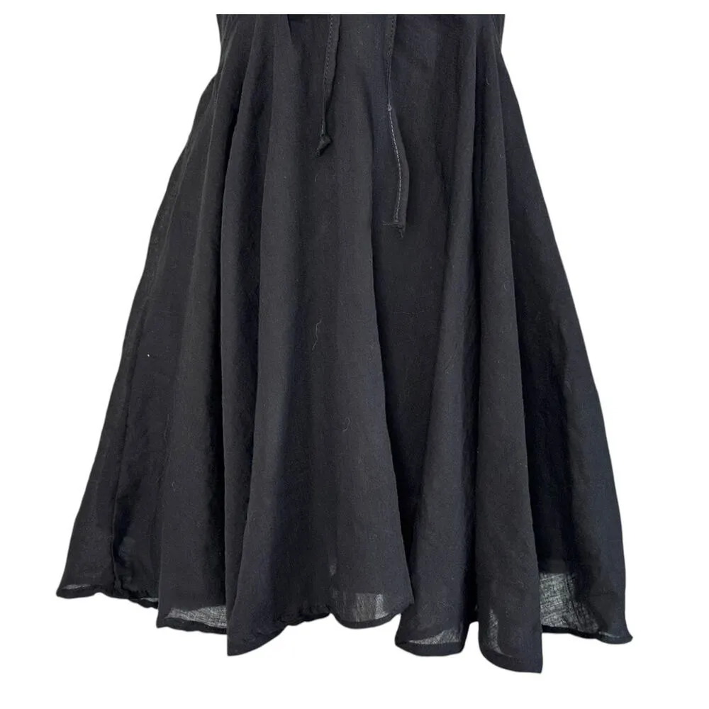 STELLA Lace Up Corset Mini Noni Dress Hand Made Black Layered Ruffled One Size Size undefined - Image 6