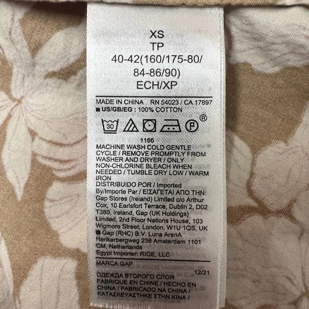 Gap Womens Dress XS Cotton Maxi Floral Cottagecore Garden Romantic Forest Fairy - Image 12