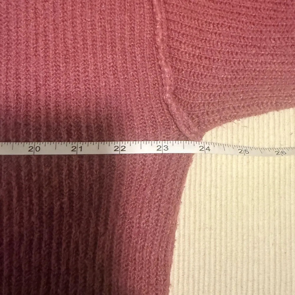 Aerie Pink Crew Neck Sweater Oversized Knit - Image 6