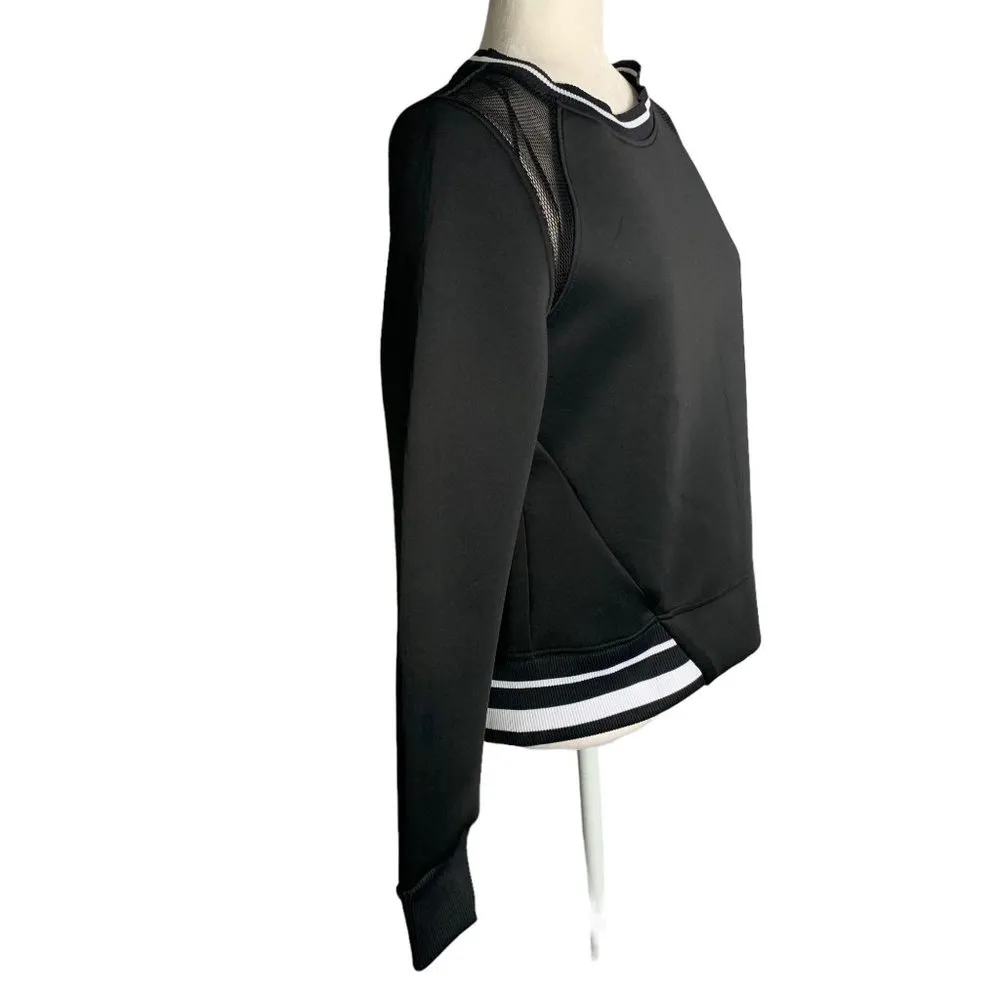 CC California Neoprene Scuba Pullover M Black Long Sleeve Sweatshirt Crewneck - Image 3