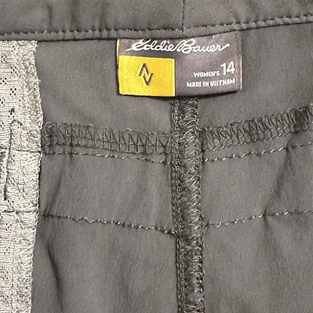 EDDIE BAUER Sport Women's‎ Outdoor Zip Off Convertible Shorts Hiking Pants Sz 14 - Image 3