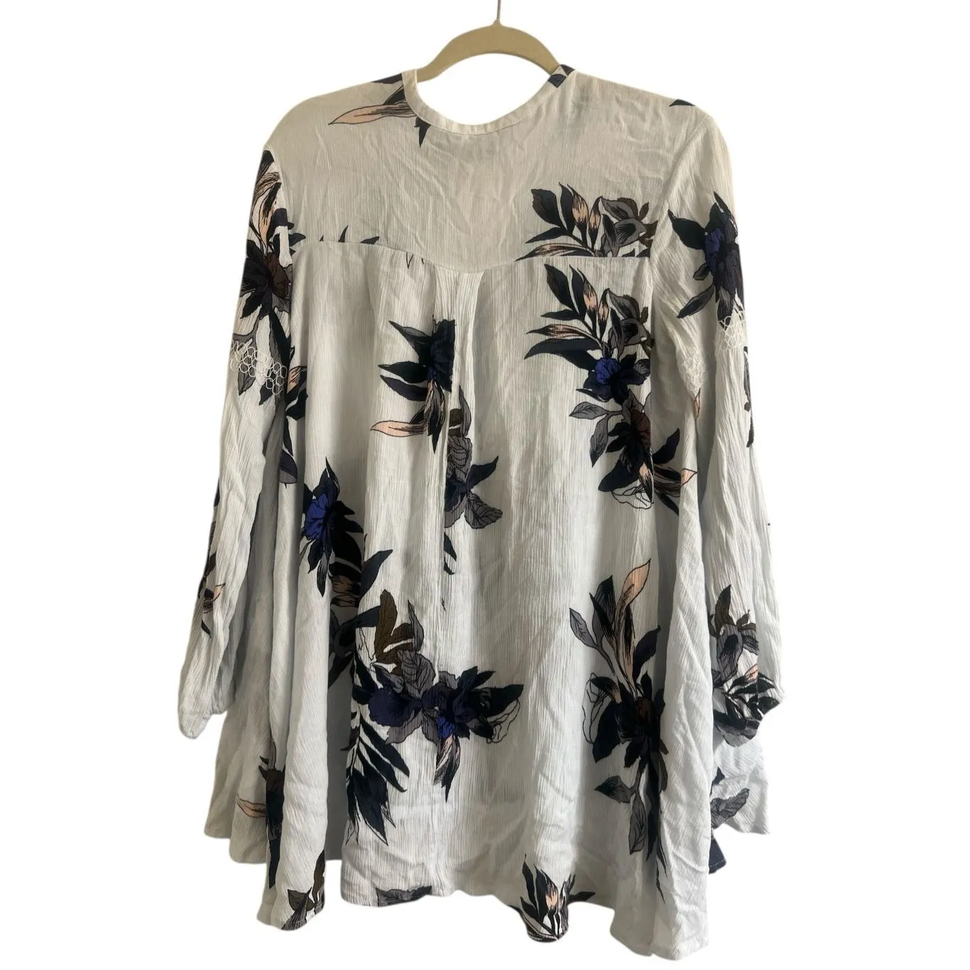 ✨Free people White Combo Electric Orchid Sz Small Swing Tunic✨ - Image 7