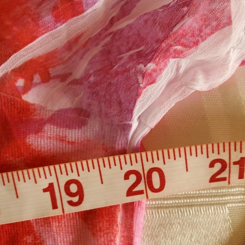 JM red printed flower with rhinestones colorful size PL( petite Large) … - Image 8