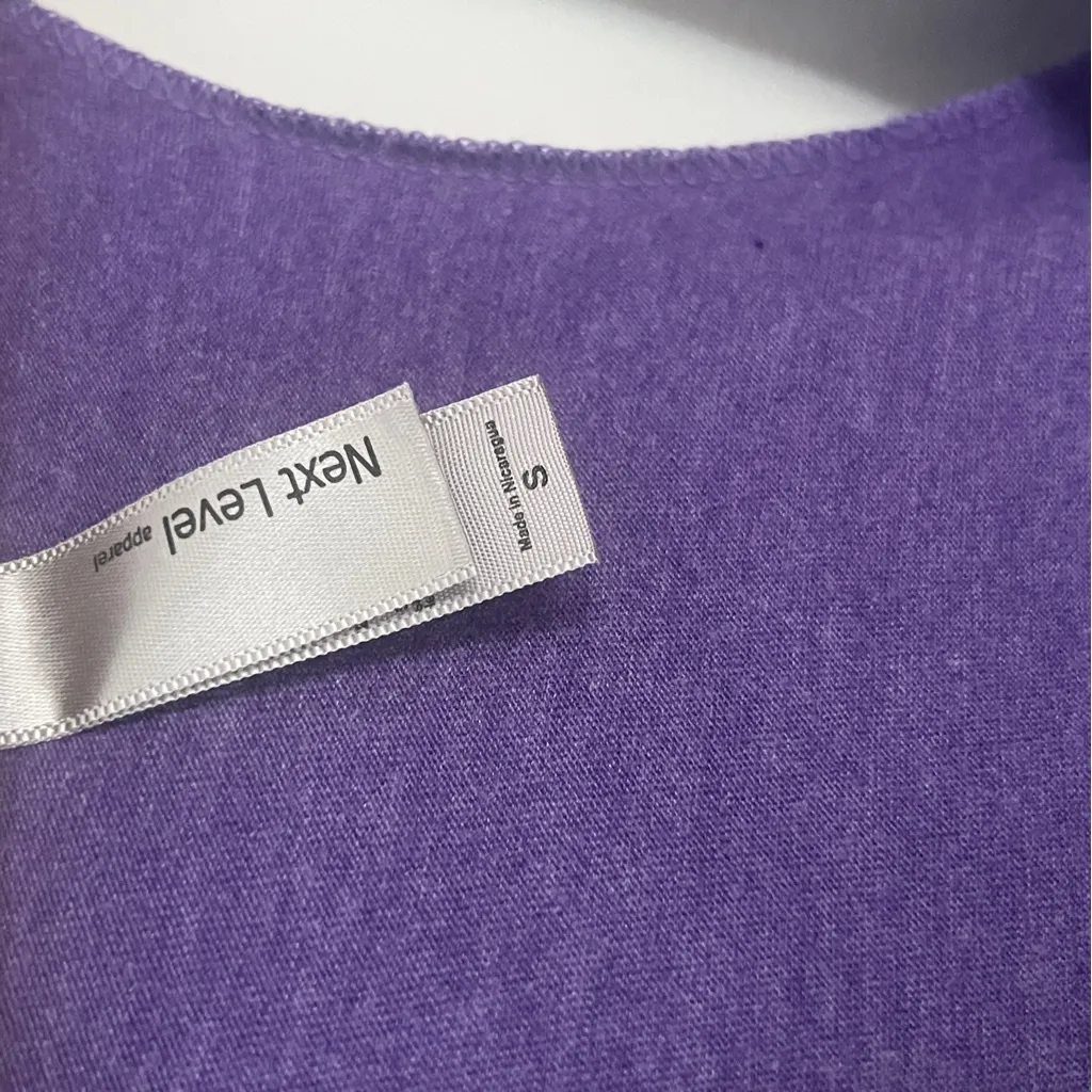 Next Level Apparel Good Bye Panfs Pole Dance Lavender Tank Top Small - Image 5