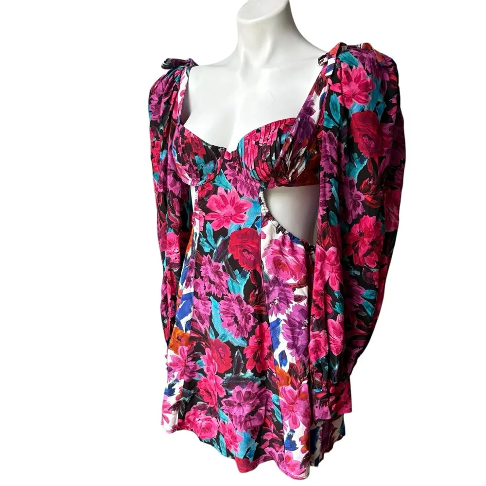 For Love & Lemons Scarlett Mini Dress in Pink, Sz XS - Image 6