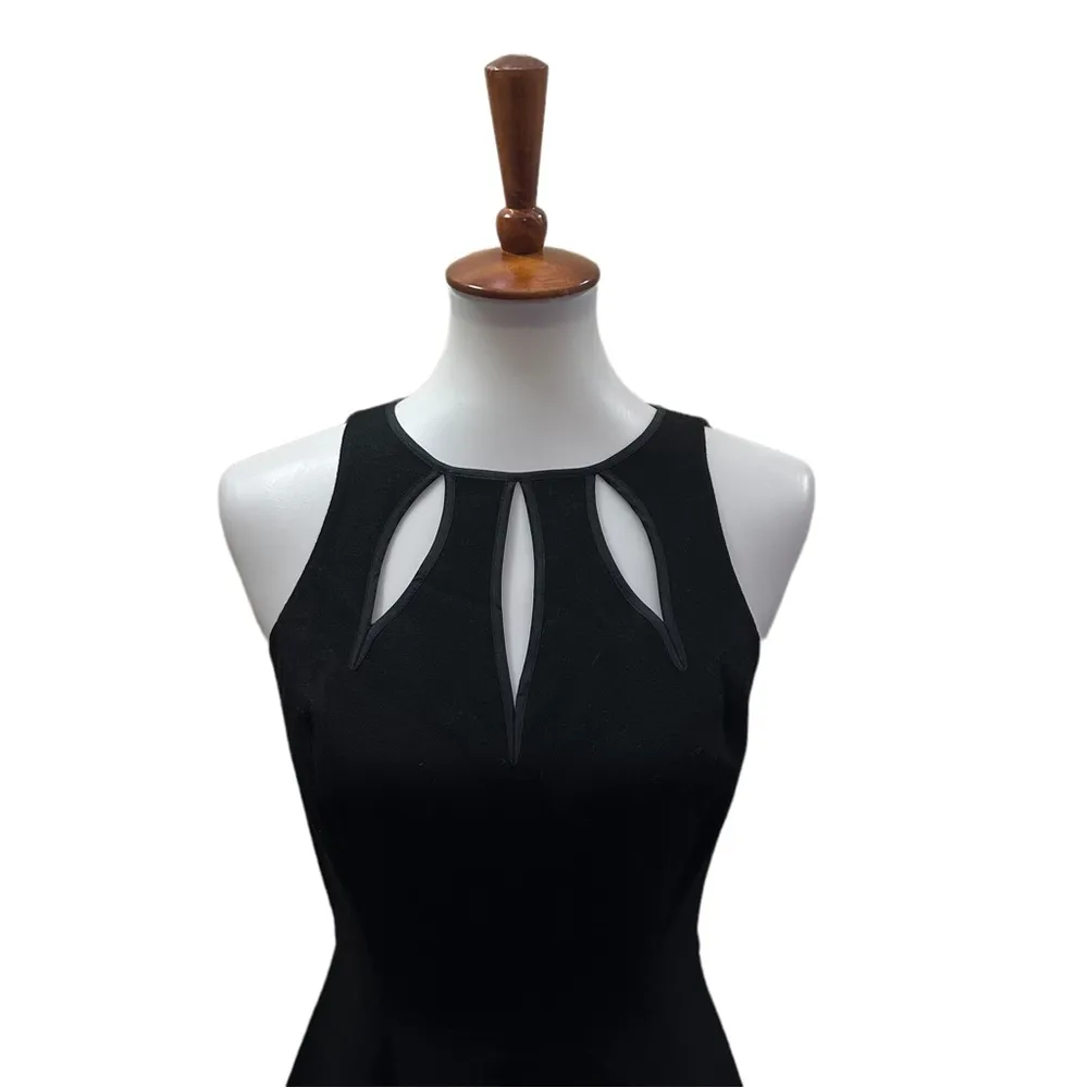 NWT Vintage Susana Monaco Wool Fit and Flare Mini Dress Black Size 2 - Image 2