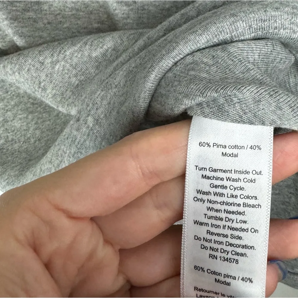 NWT Vineyard Vines Womens Simple Boat Neck Top Sz Small Heather Grey Pima Cotton - Image 10