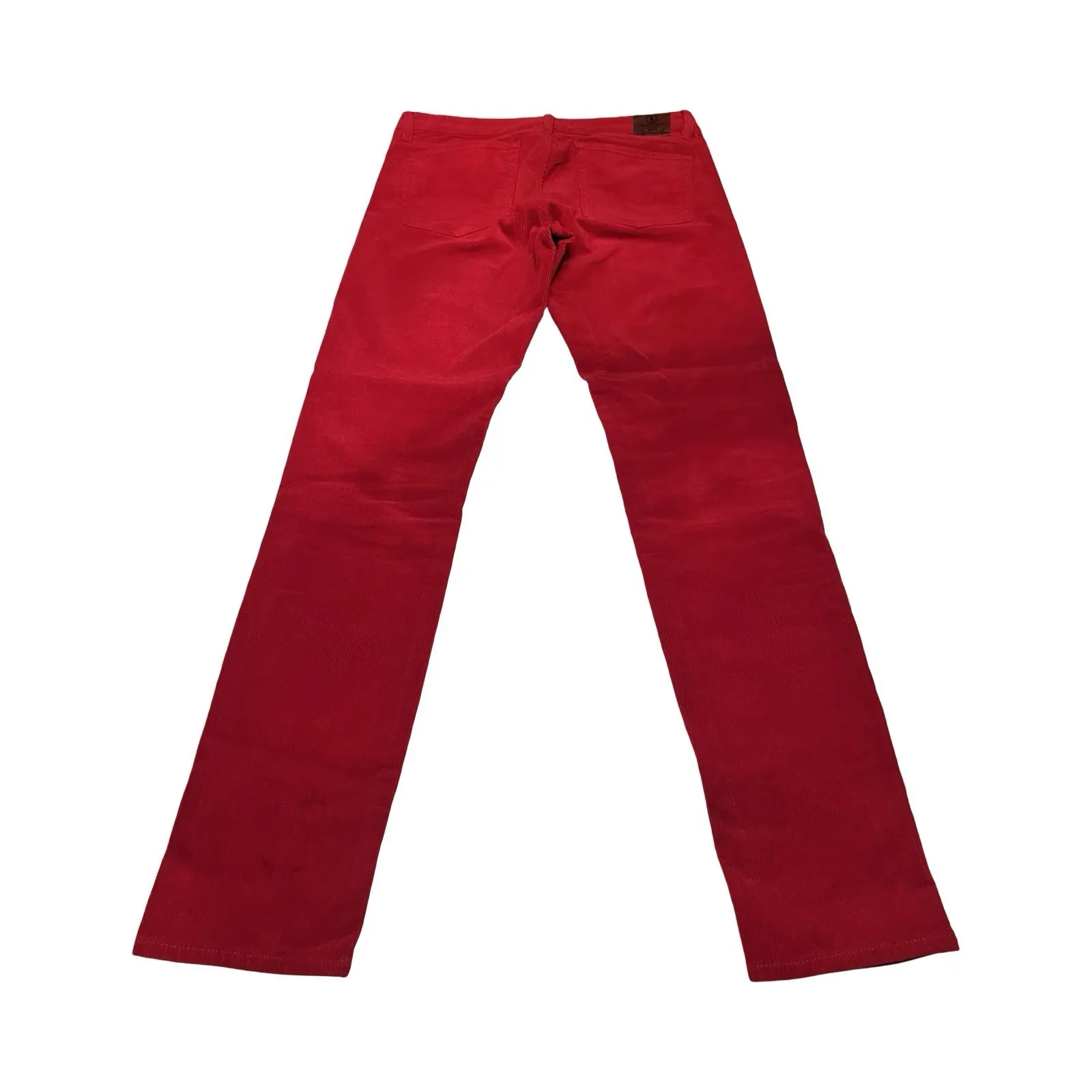 VTG Ralph Lauren Sport Woman's 8 Straight Leg Red Corduroy Pants Cords - Image 6