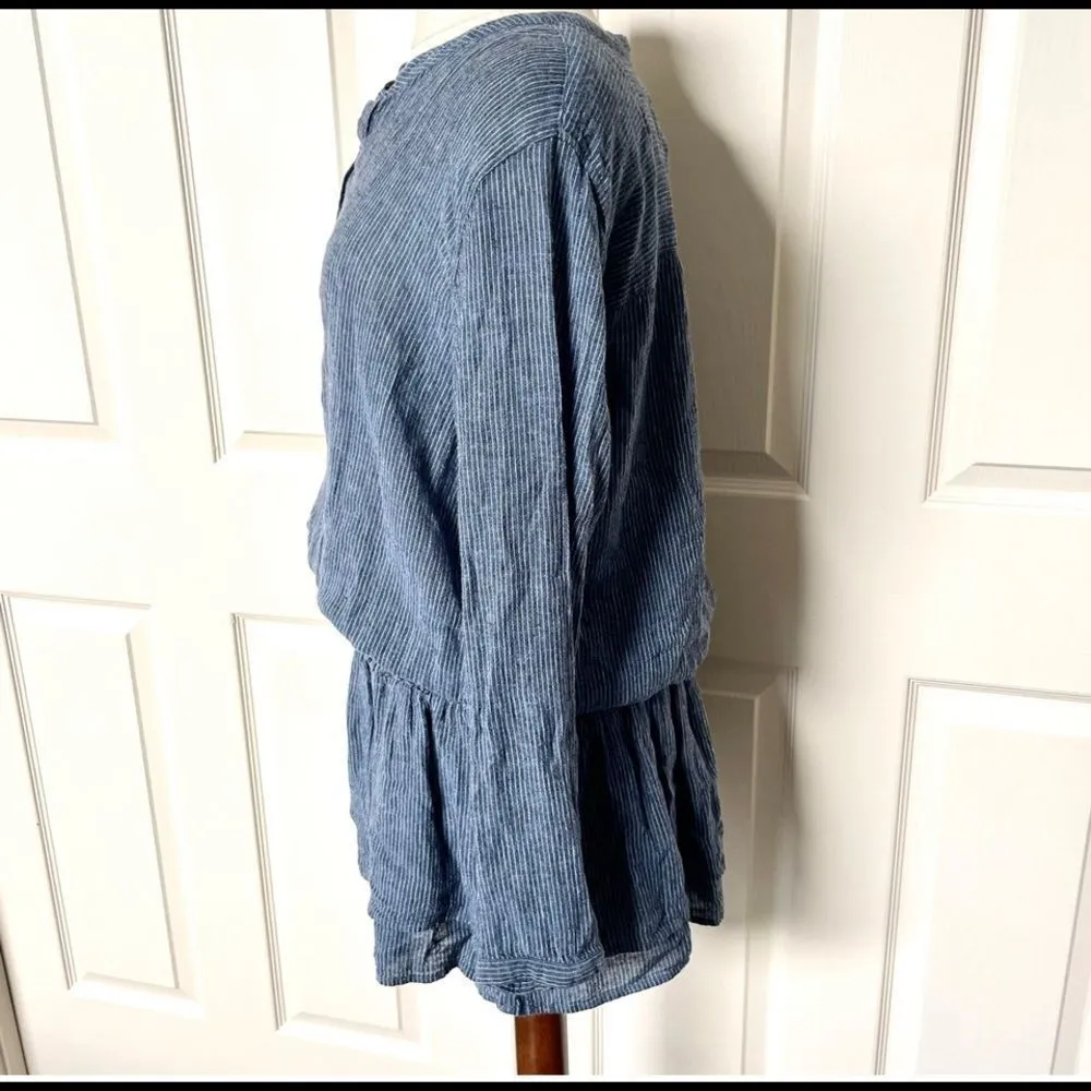 Rails Juliette Salem stripe blue linen mini dress - Image 3