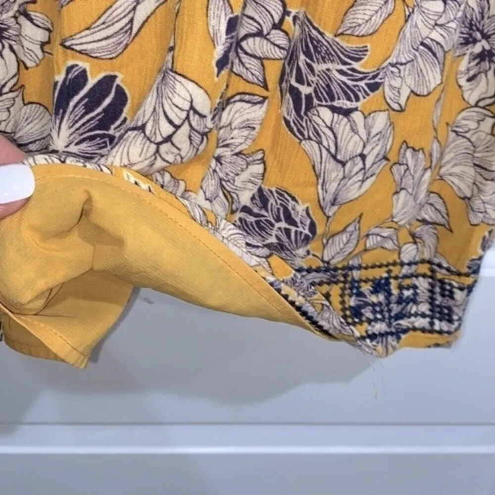 Market & Spruce yellow floral dress size small - Image 9