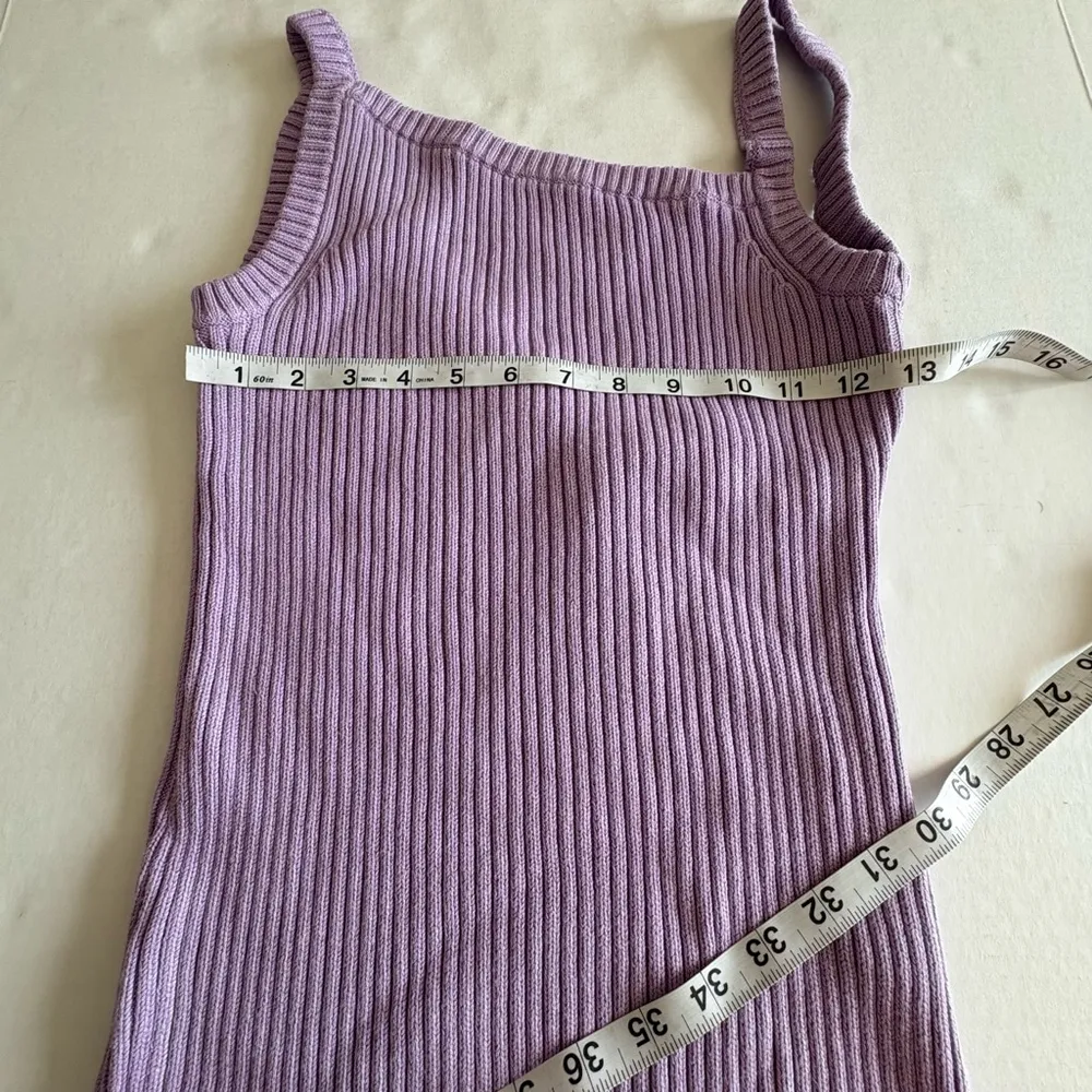 NWT Michael Costello X Revolve Amari Ribbed dress light purple medium - Image 8