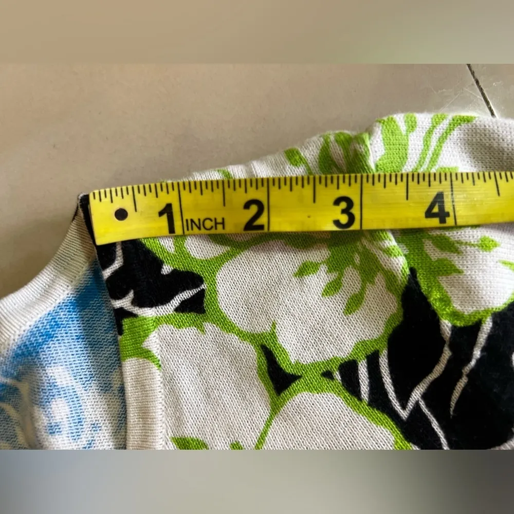 𝅺Rafaela floral multicolor sweater/ top‎ button down Cardigan size P/M - Image 8