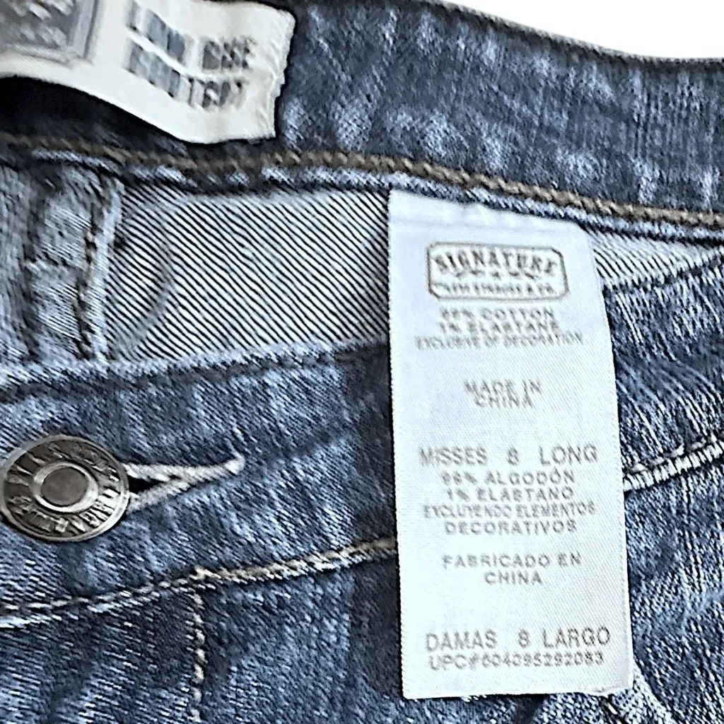 Levi’s Signature Jeans Misses Medium Wash Low Rise Bootcut Y2K Retro Size 8 - Image 7