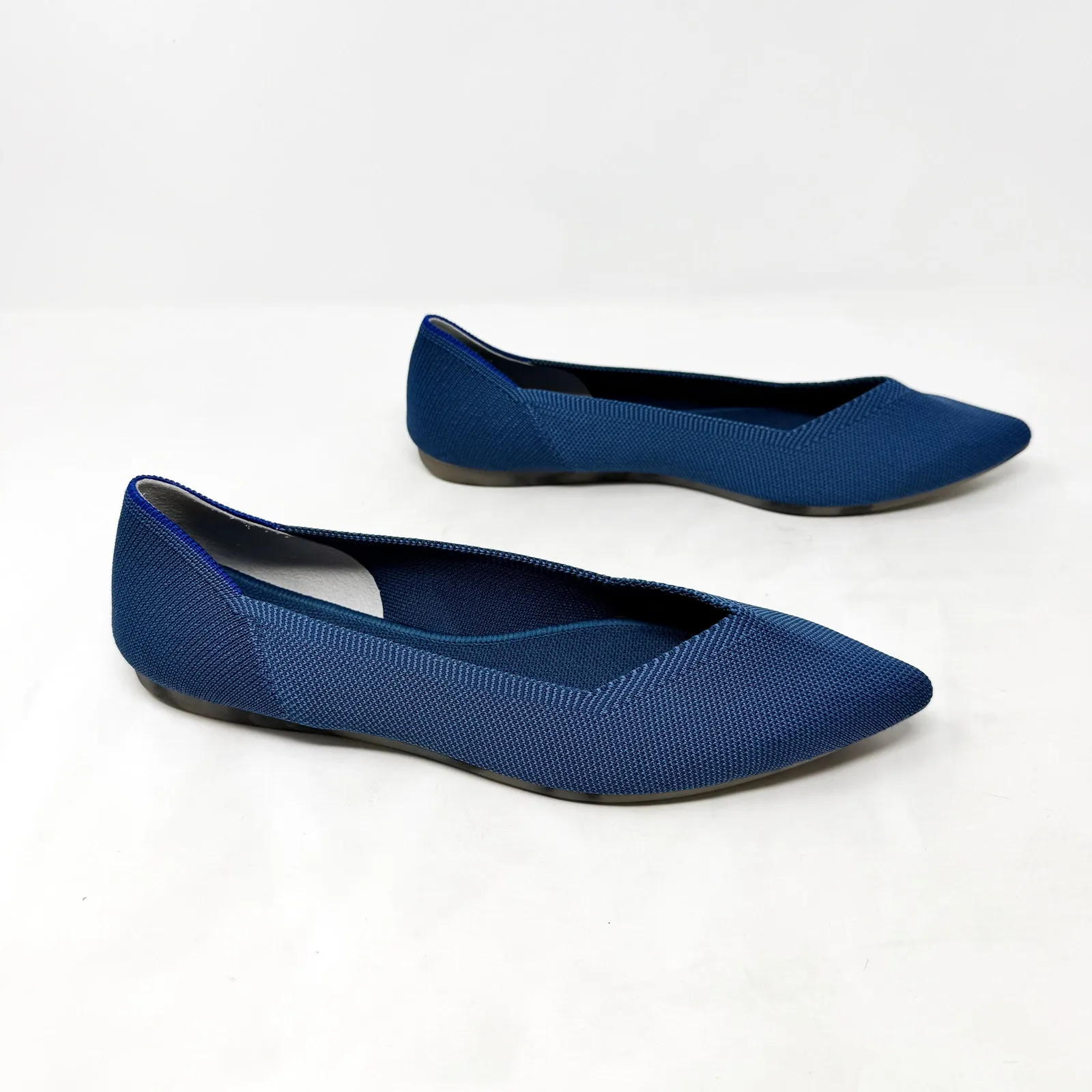 [Rothy’s] The Point Deep Ocean Blue Slip On Washable Ballet Flats Like New 10.5 - Image 3