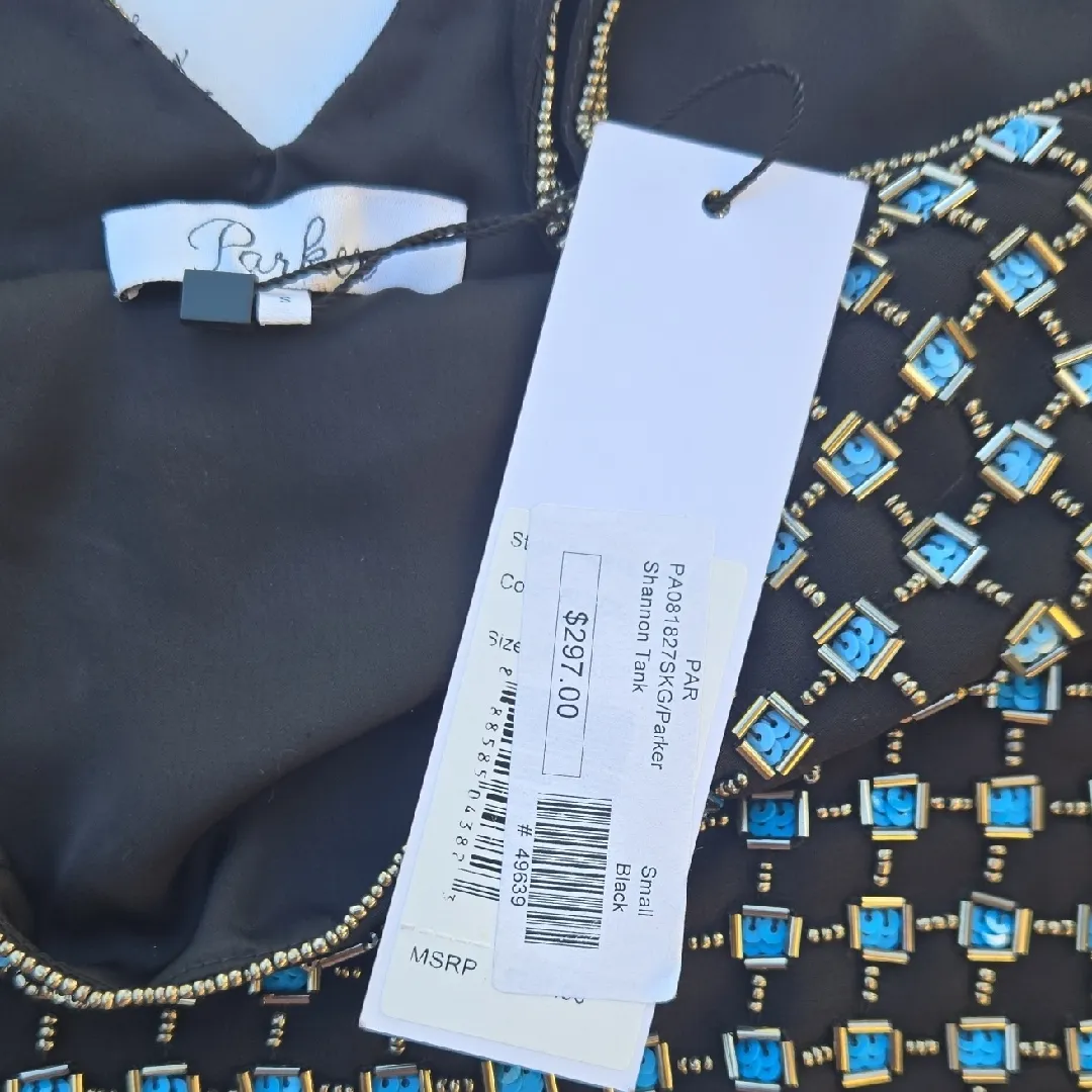 Parker  Stylish Black and Blue Women's Top - Image 3