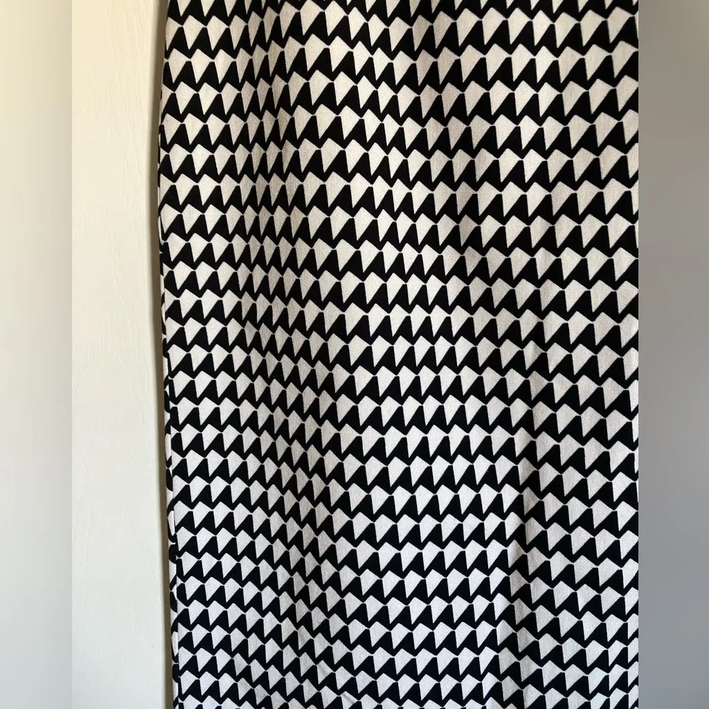 Banana Republic Black & White Houndstooth Pencil Midi Skirt #R - Image 5