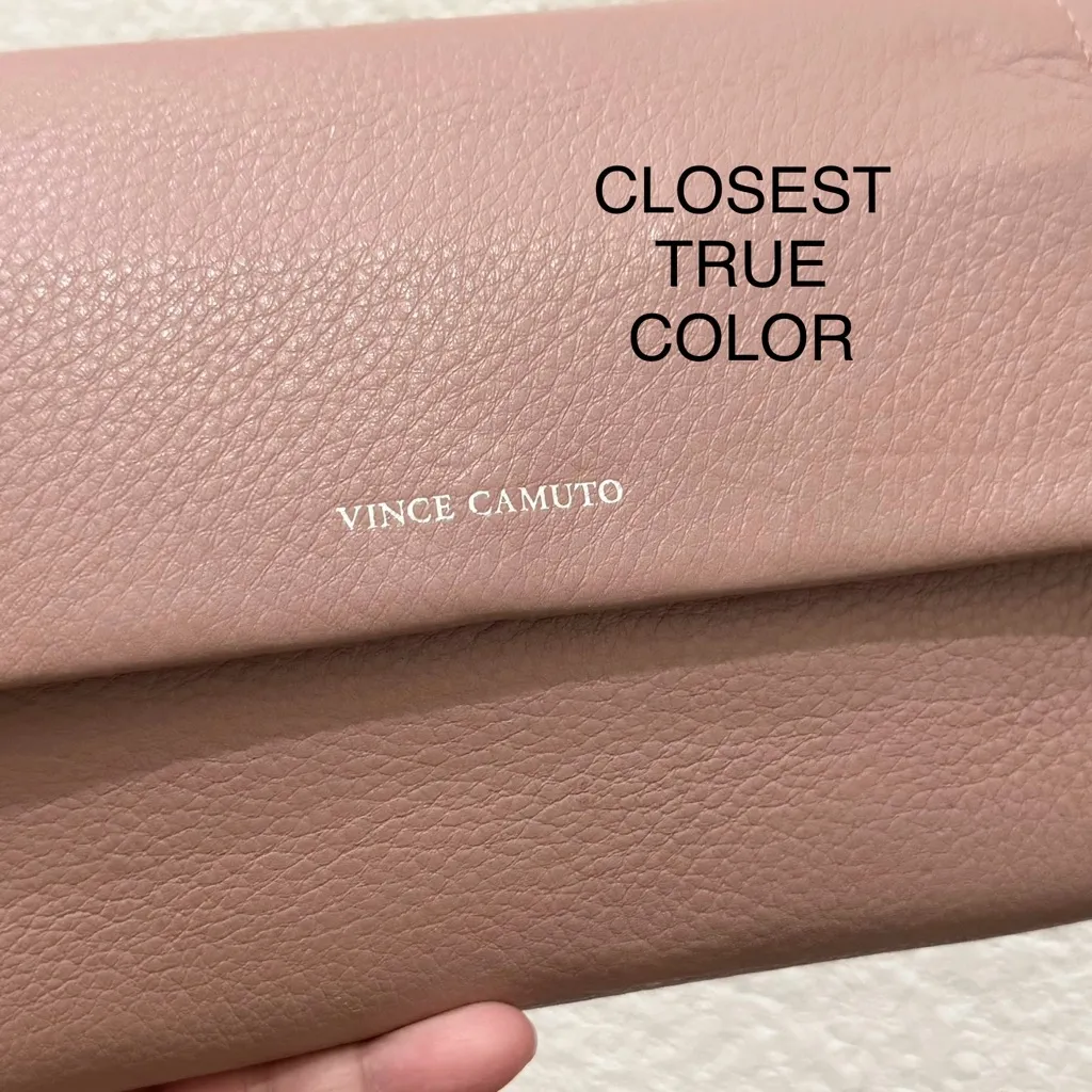 VINCE CAMUTO Zosia Pebbled Leather Crossbody Bag in Vintage Quartz Old Rose Pink - Image 14