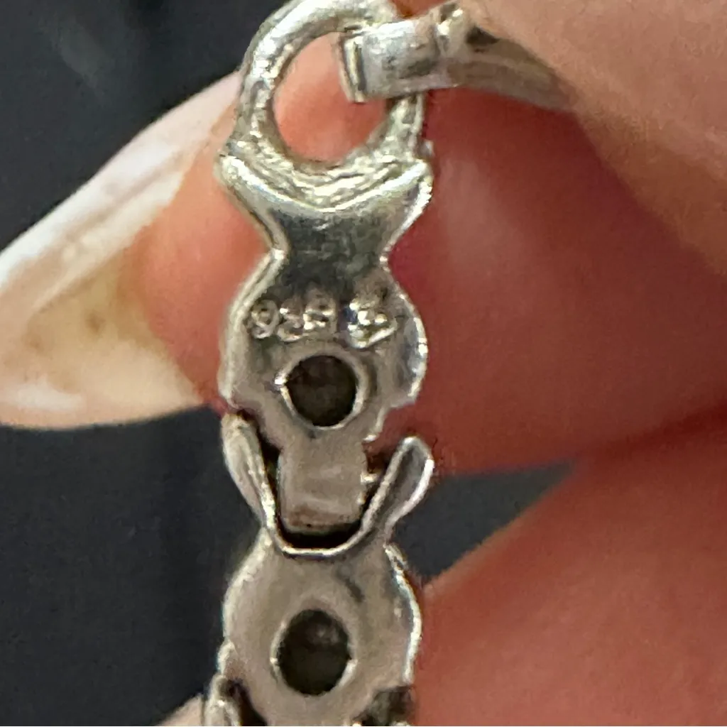 Kay Jewelers Silver Natural Diamond Tennis Bracelet - Image 3