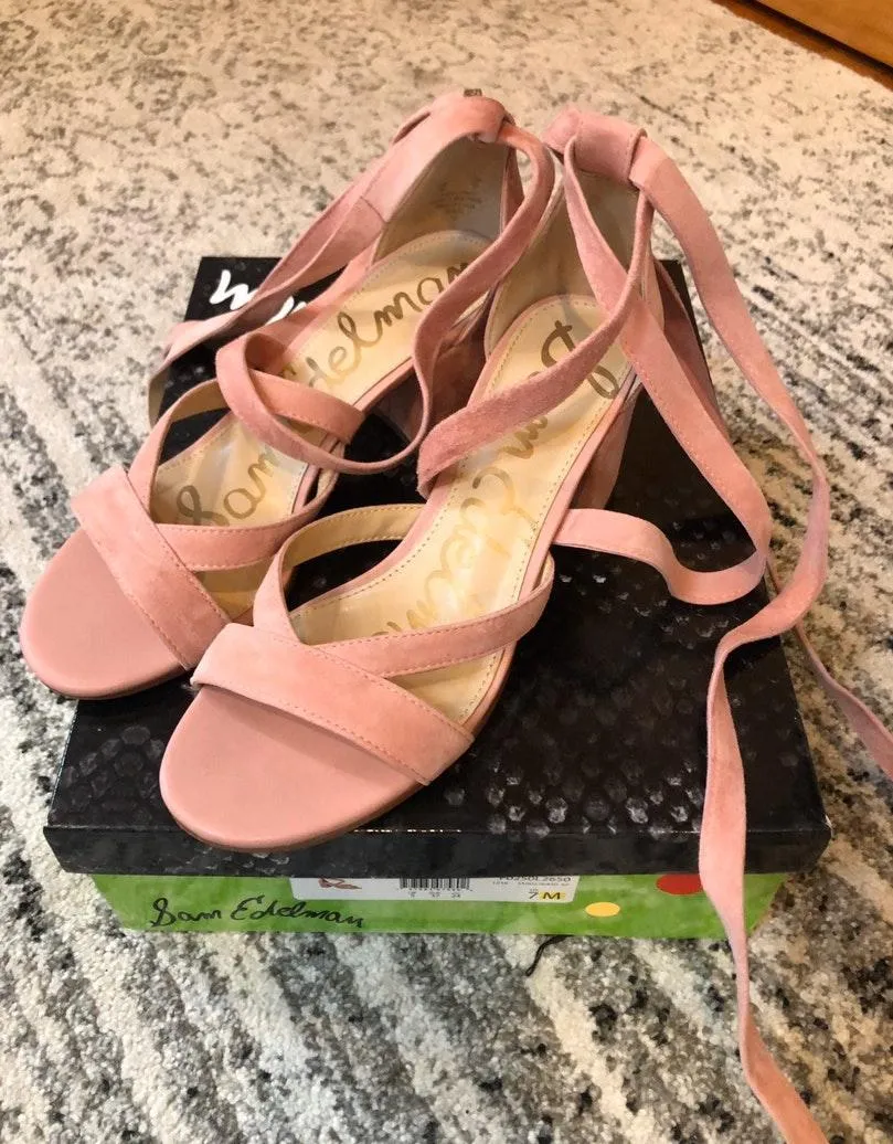 Sam Edelman Sheri Wrap Ankle Block Heel Sandal - Image 3