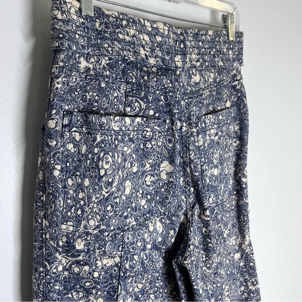 Ulla Johnson Otto Marble Printed Tapered Pants Sz 4 - Image 9