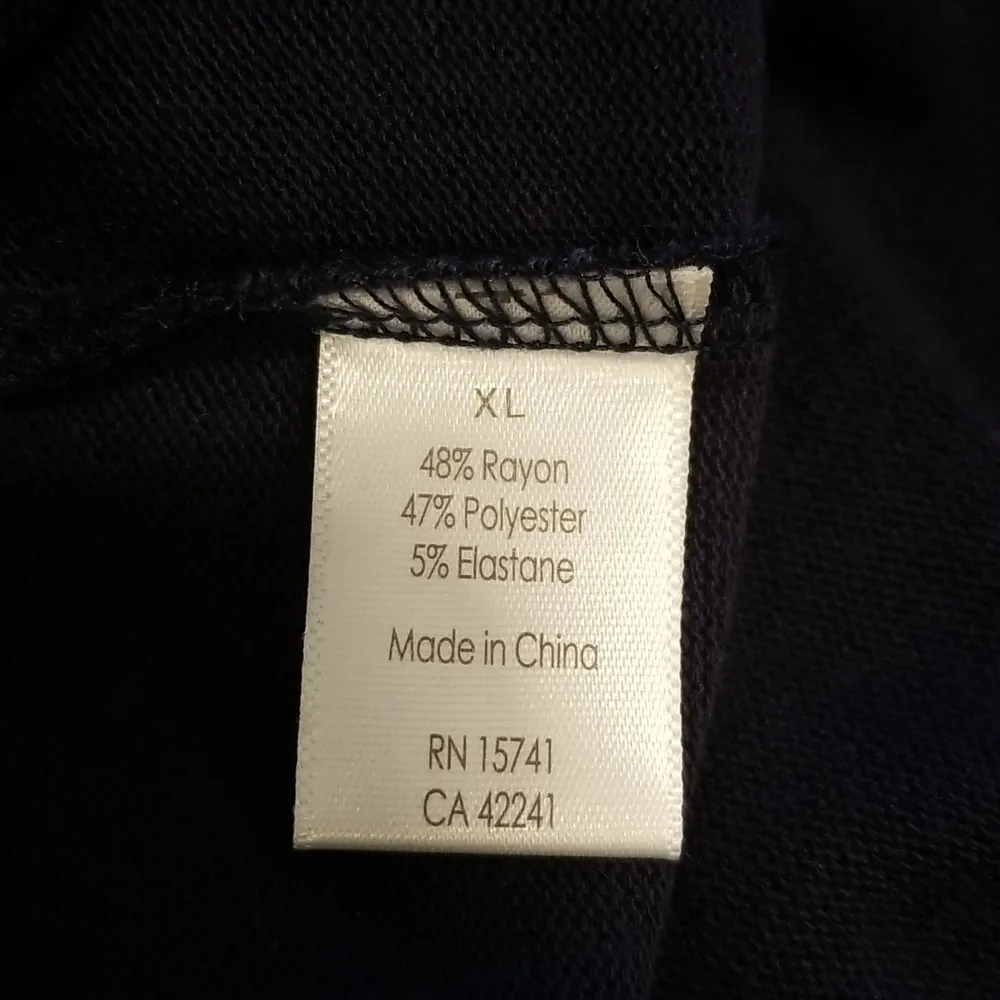 💕PJ SALVAGE💕 Long Sleeve Pajama Top Navy Blue Striped Loungewear XL NWT - Image 12