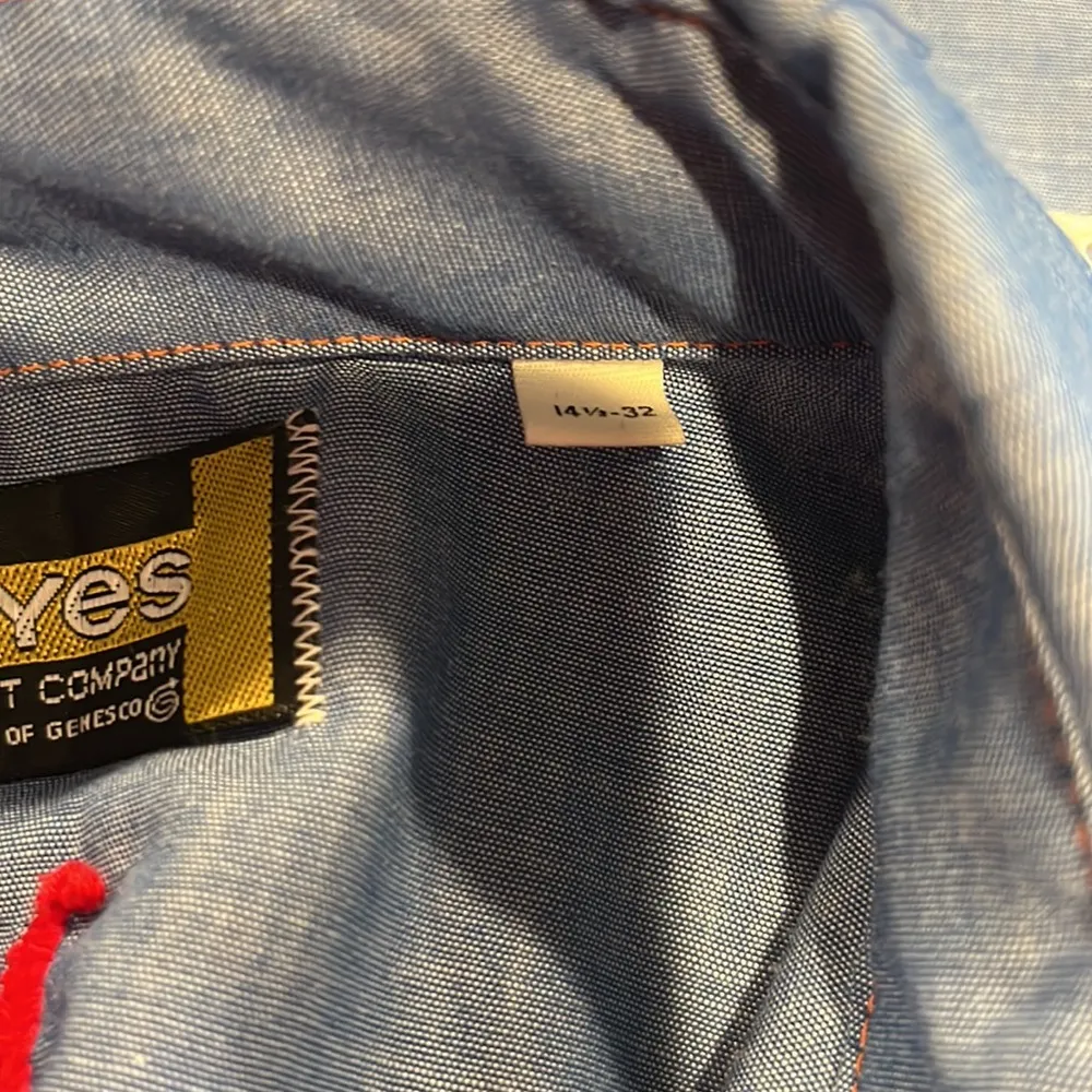 Vintage Hayes Garment Co. Embroidered Cottage Core Country Floral Spring Shirt Blue Size undefined - Image 9