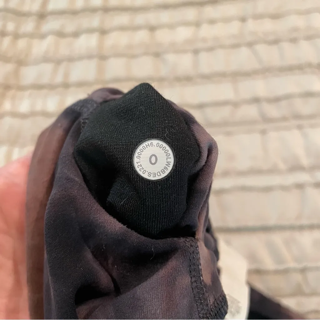 Lululemon Align Crop Leggings Diamond Dye Graphite Grey Pink Pastel 0 W6BDES - Image 7