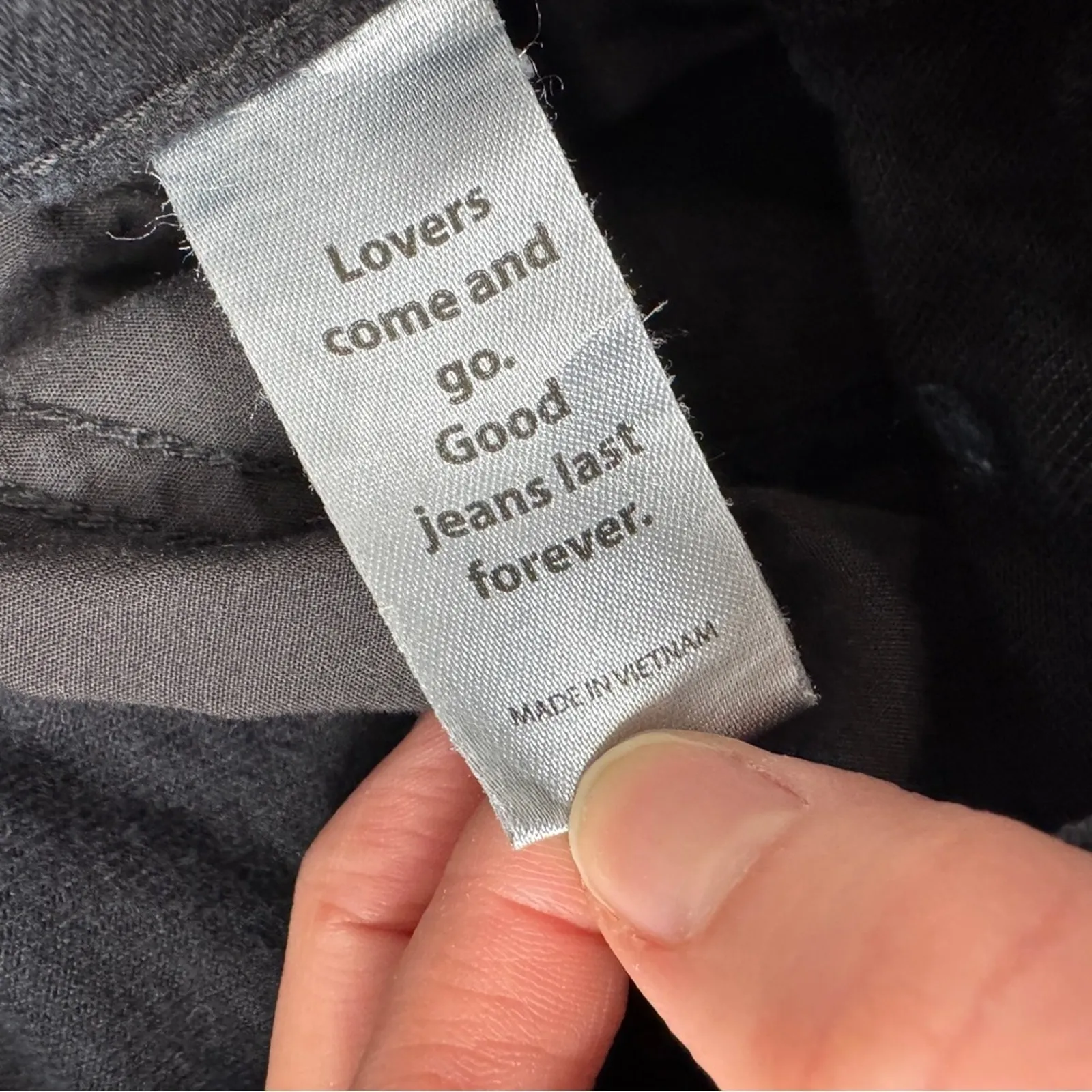 Pacsun Black Distressed Baggy Jeans Womens 25 Button Fly Casual Wide Leg Denim - Image 11