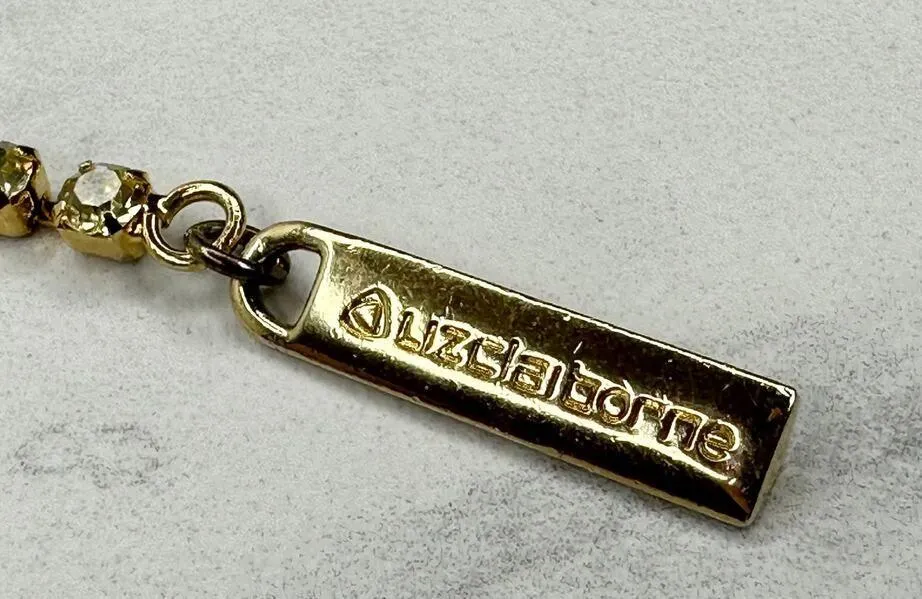 Liz Claiborne Rhinestone Gold Chain Link Belt Small/Medium (S/M) ✨ - Image 14