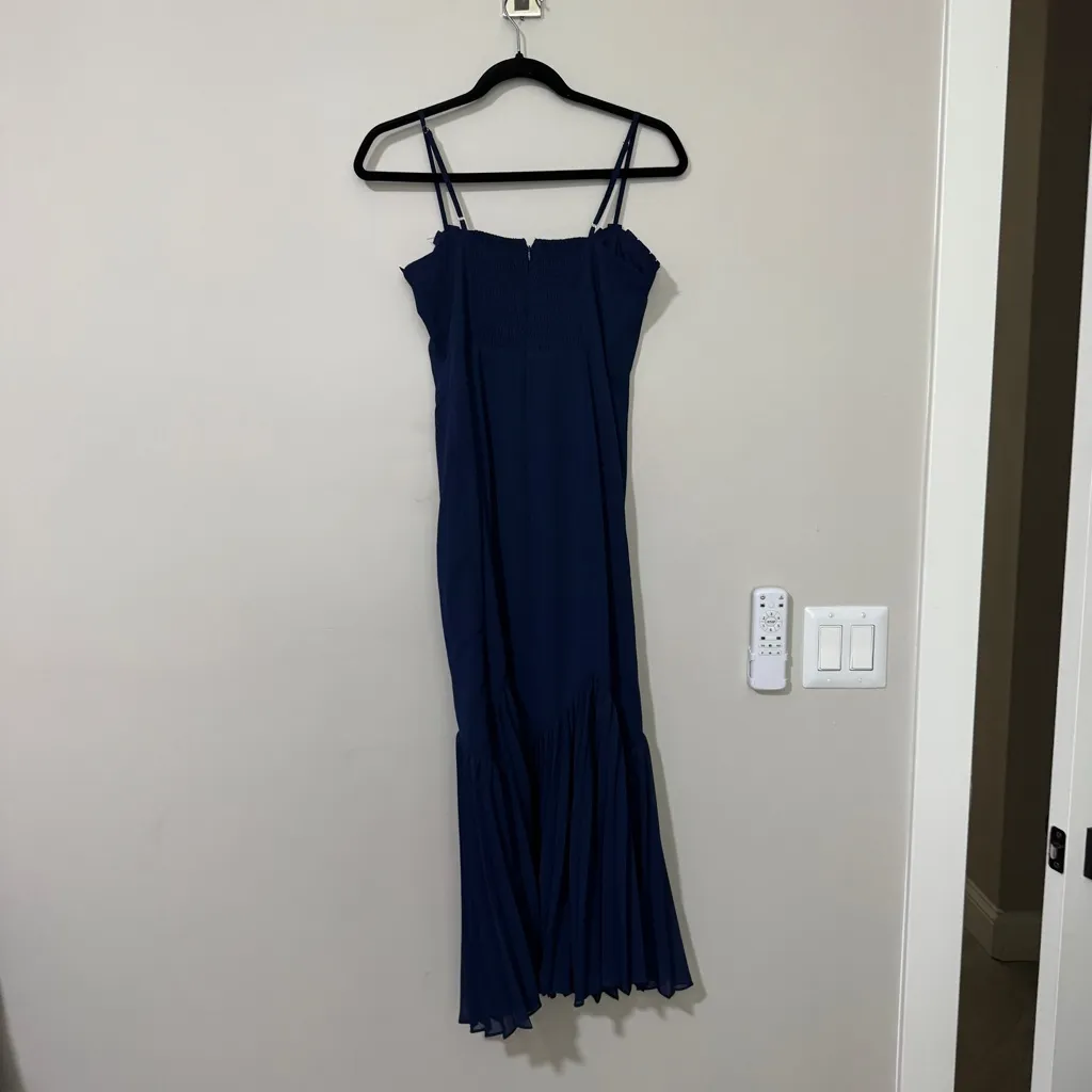 Petal & Pup Ashton Midi Dress Size S Navy Blue - Image 6