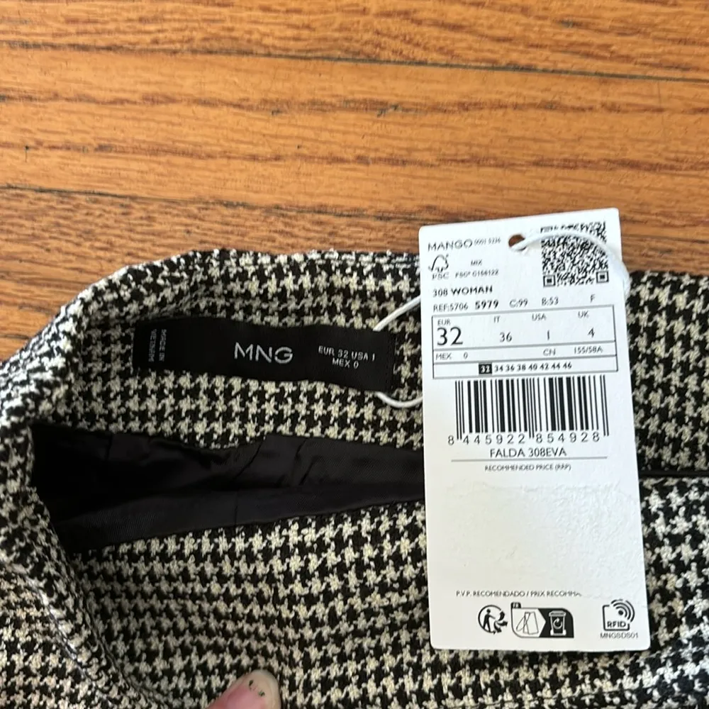 Mango MNG houndstooth skirt - Image 2