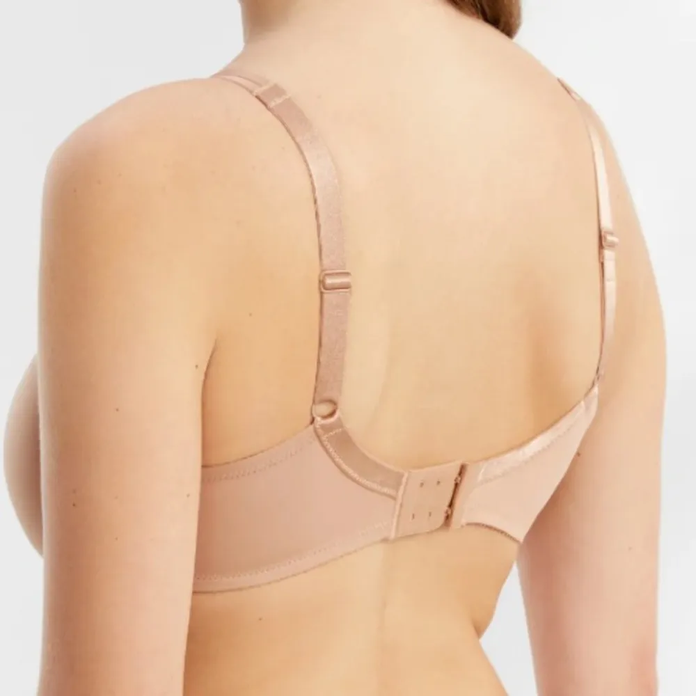 Chantelle Nude Lightly Lined Basic Invisible 3951 Underwire Bra 36D - Image 4
