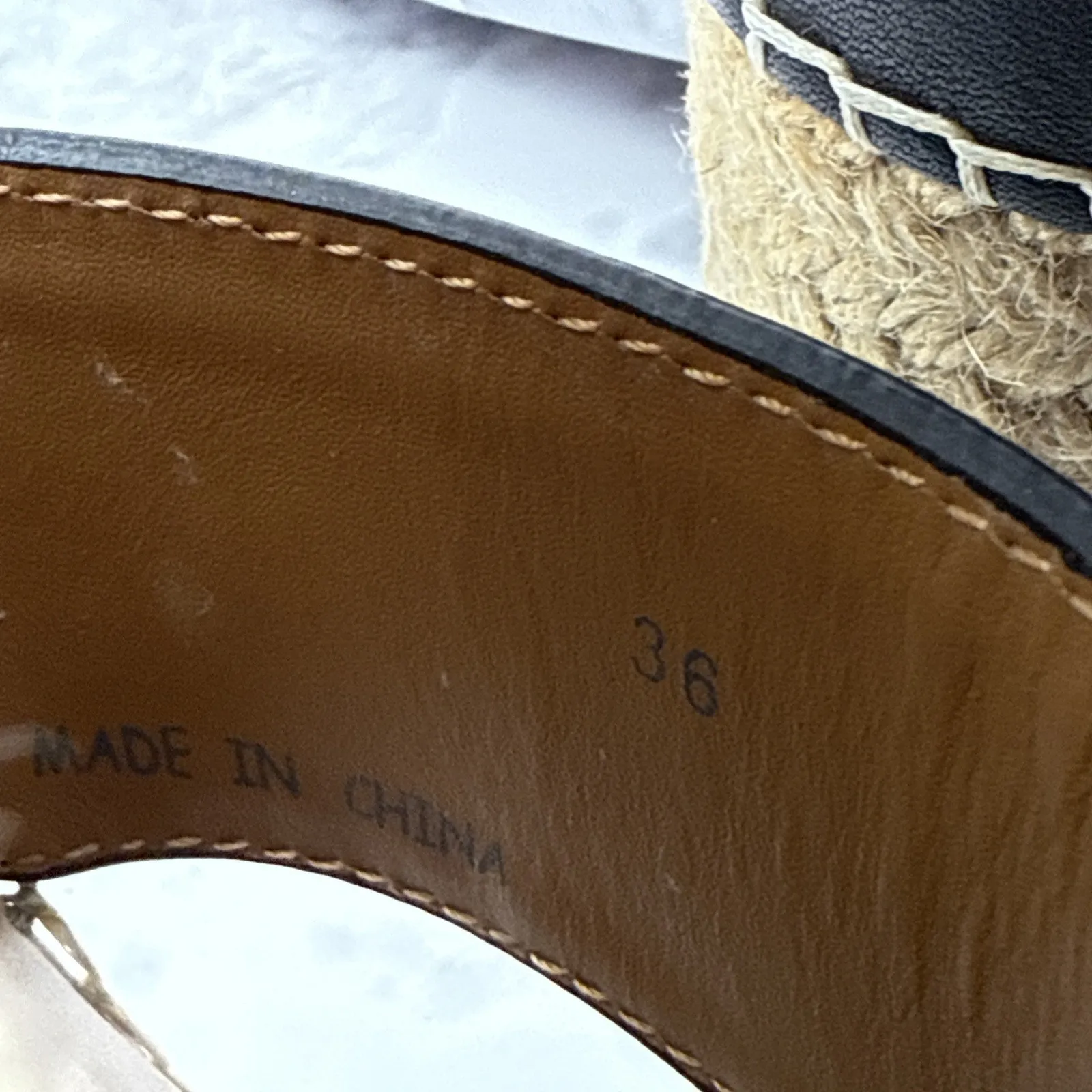 See by Chloe Womens Glyn Platform Espadrille Sandal Black Leather Size 6 EUR 36 - Image 9