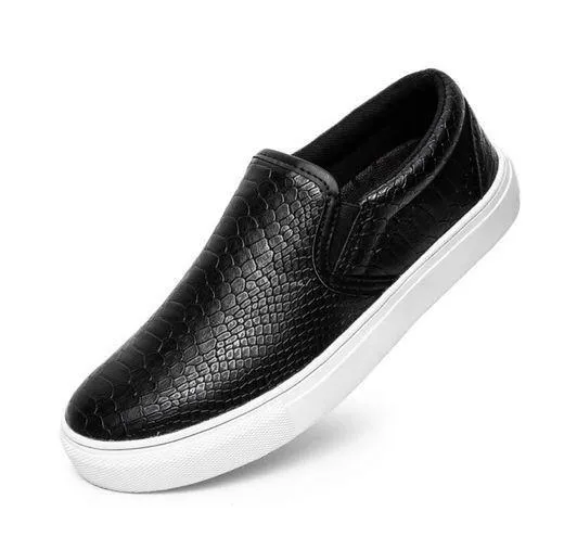 Comme des Garçon Embossed Sneakers Slip-On Shoes, Black/White Size 11 New in Box - Image 1