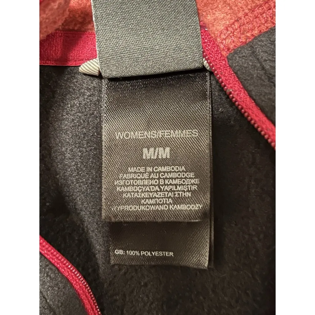 The North Face Fleece 1/4 Zip Pullover‎ Womens Medium Black Lightweight Jacket - Image 8