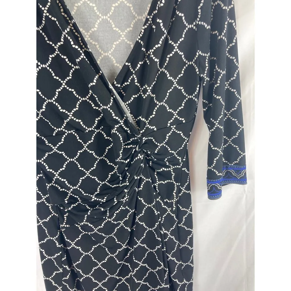 White House Black Market Plaid Faux Wrap tunic XS - Image 3