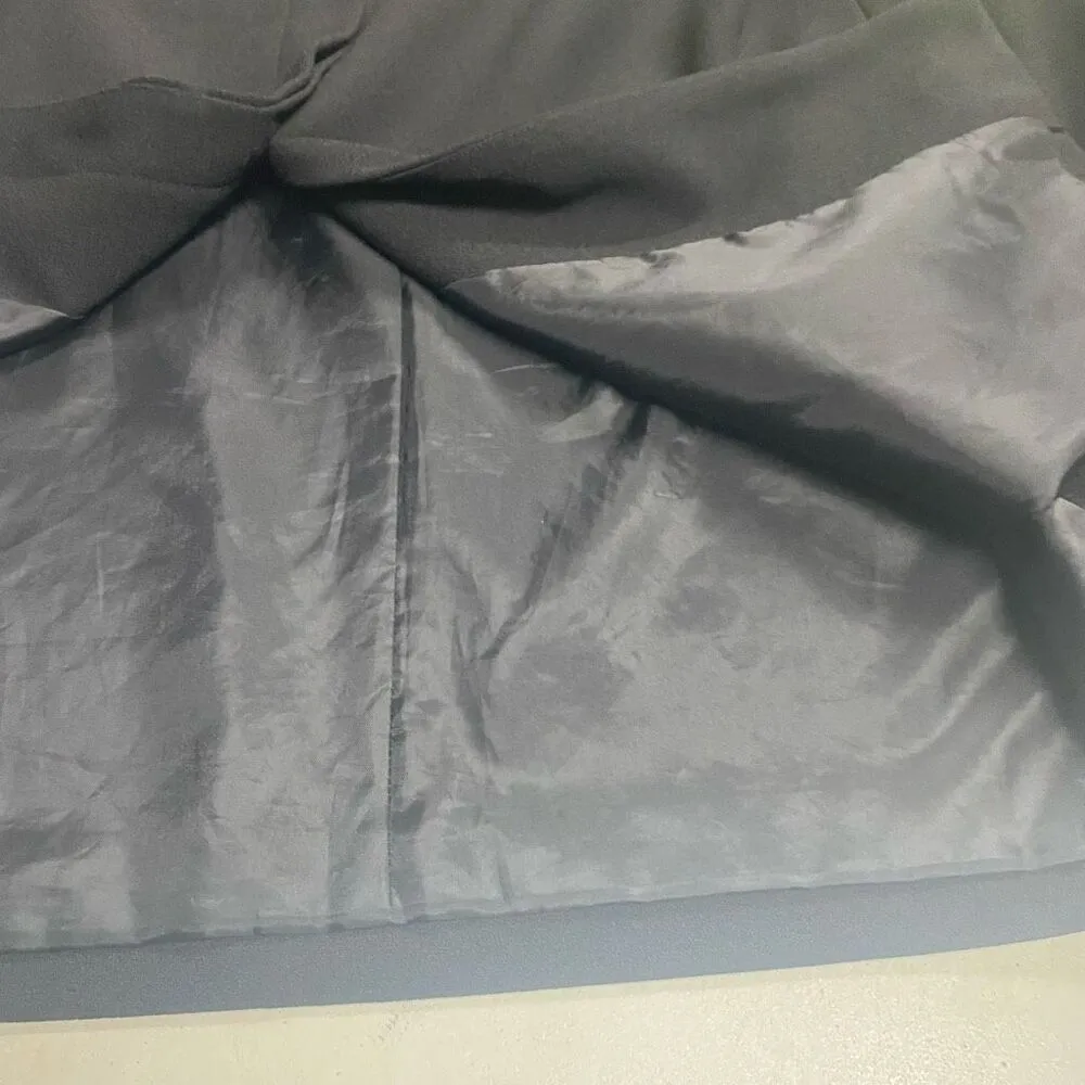 KAREN SCOTT Women’s Lined Jacket Blazer Black Size 8 Pointed Collar Vintage - Image 4