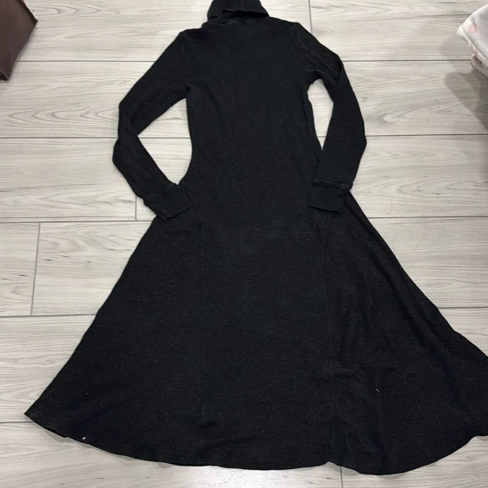 Lauren Ralph Lauren Petite Shimmer Turtleneck Cotton Dress Size Small Petite - Image 11