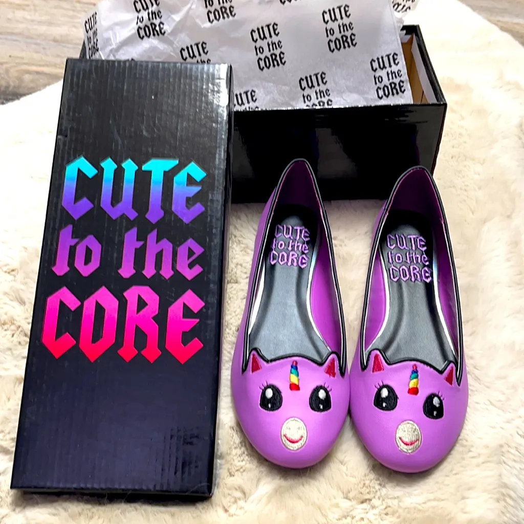 Cute To The Core Cute Unicorn Shoes Size 6 Pink - Image 2