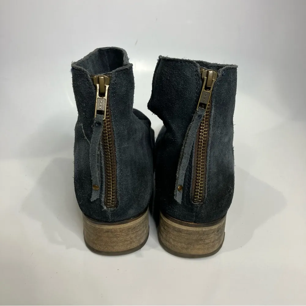 Seychelles navy blue suede square toe boots size 9 - Image 5