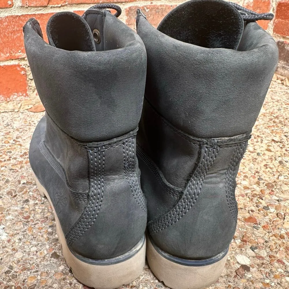 Timberland Women’s Waterproof blue Nubuck Boots – Size 7.5W (EU 38.5) - Image 4