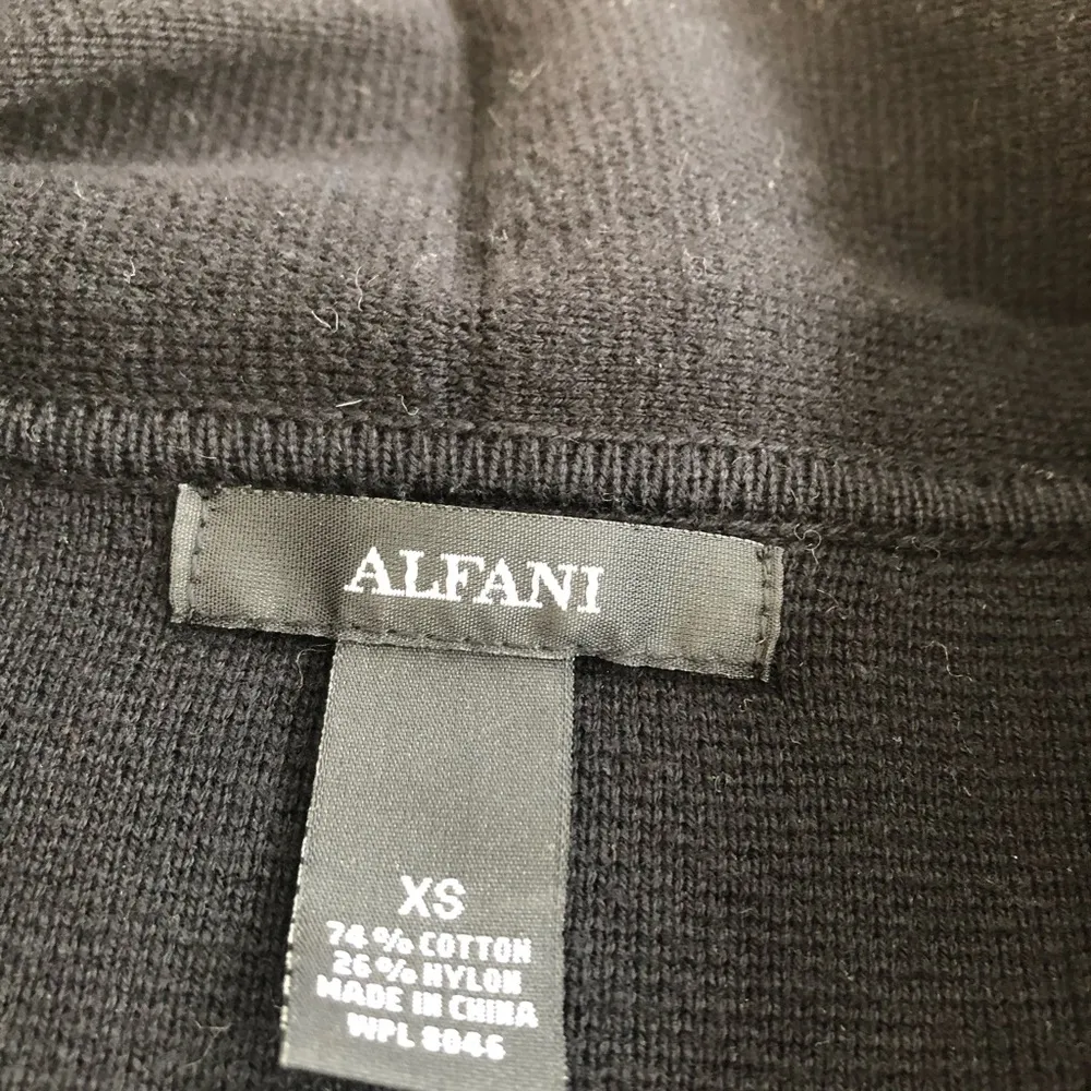 Alfani Womens Knit Open Front Button Blazer XS - Image 3