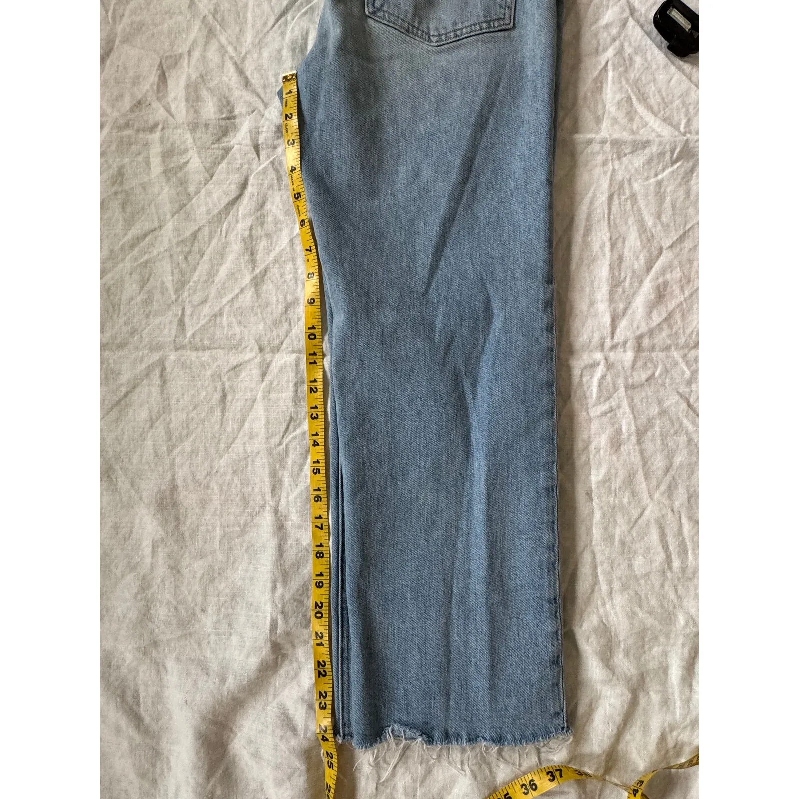 Frank & Eileen Monaghan Jeans Women’s Size 29 Distressed Straight Leg Raw Hem - Image 6