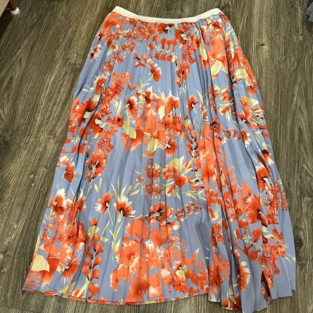 Halogen Cherry Blossom Floral Pleated size small - Image 4