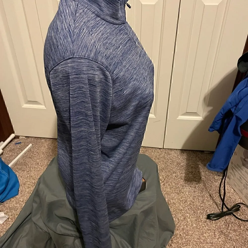 Under Armour Womens Small HeatGear Blue Half ZIP Activewear - Image 4