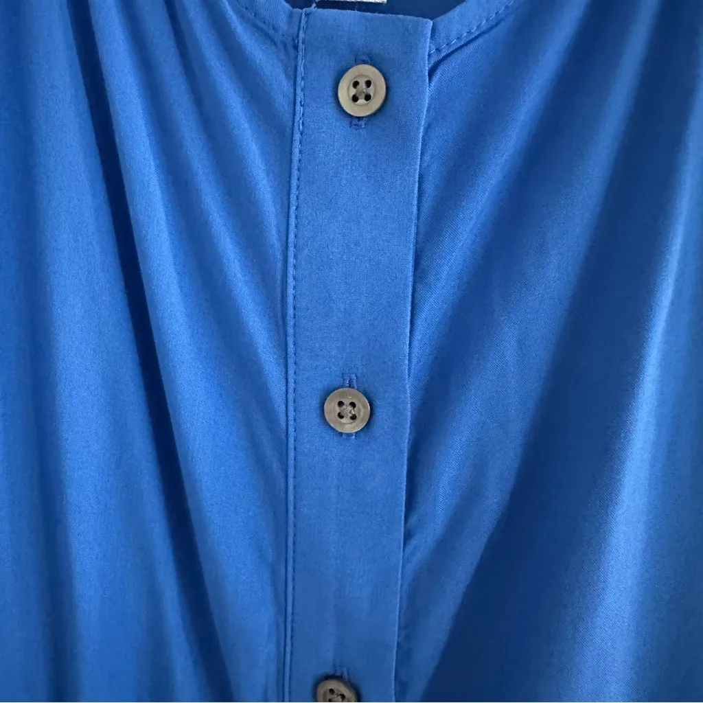 J. Crew Factory Tiered Midi Dress in Bright Grotto Size 0, NWT - Image 5