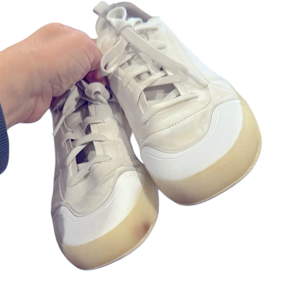 STELLA MCCARTNEY X ADIDAS TREINO MID CUT Women's WHITE CREAM Sneakers 8.5 - Image 6