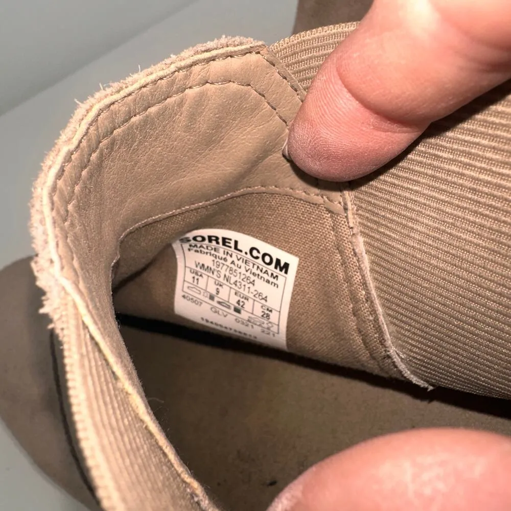 Sorel Women's Chelsea Harlow Cate Leather Suede Booties Size 11 - Image 8